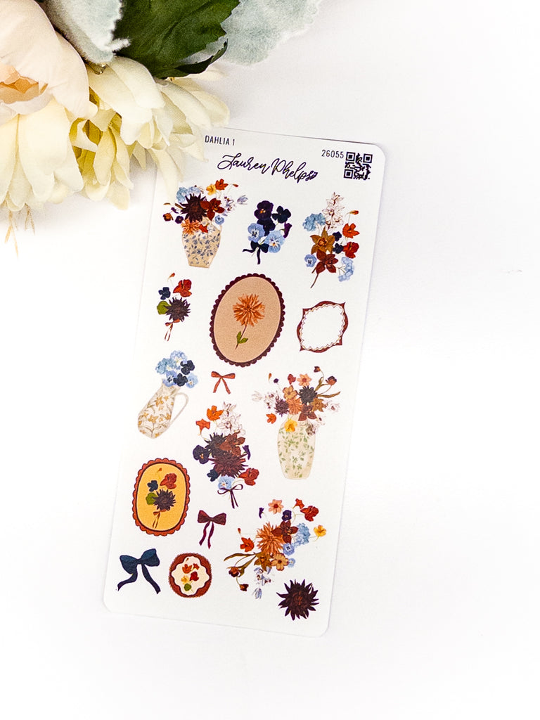 Blooming Collection | Dahlia Deco Sticker Sheet