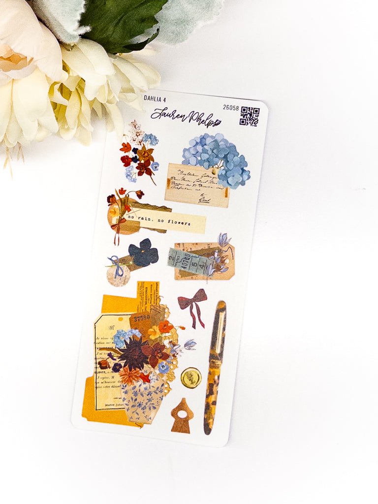 Blooming Collection | Dahlia Deco Sticker Sheet