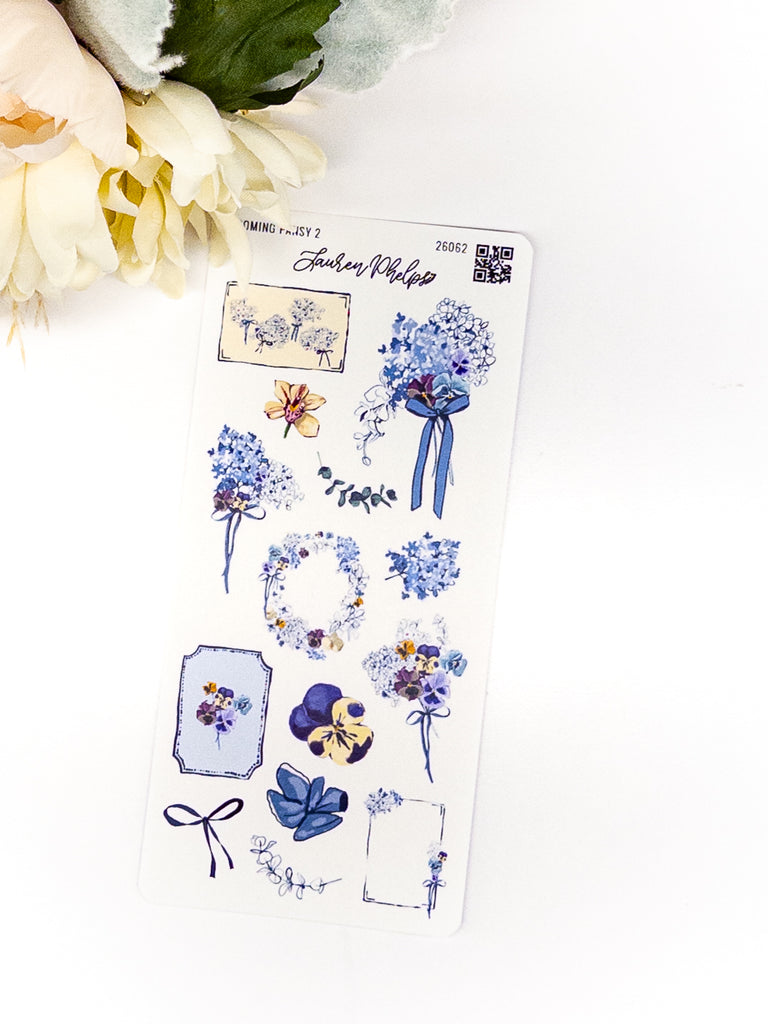 Blooming Collection | Pansey Deco Sticker Sheet