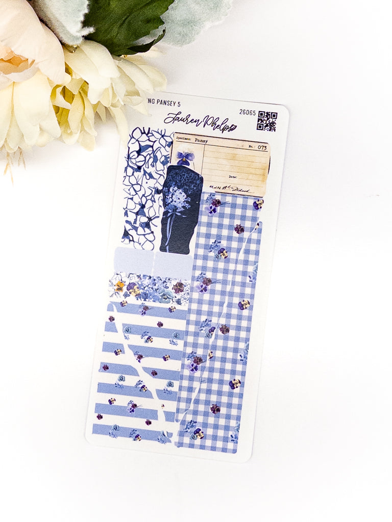 Blooming Collection | Pansey Deco Sticker Sheet