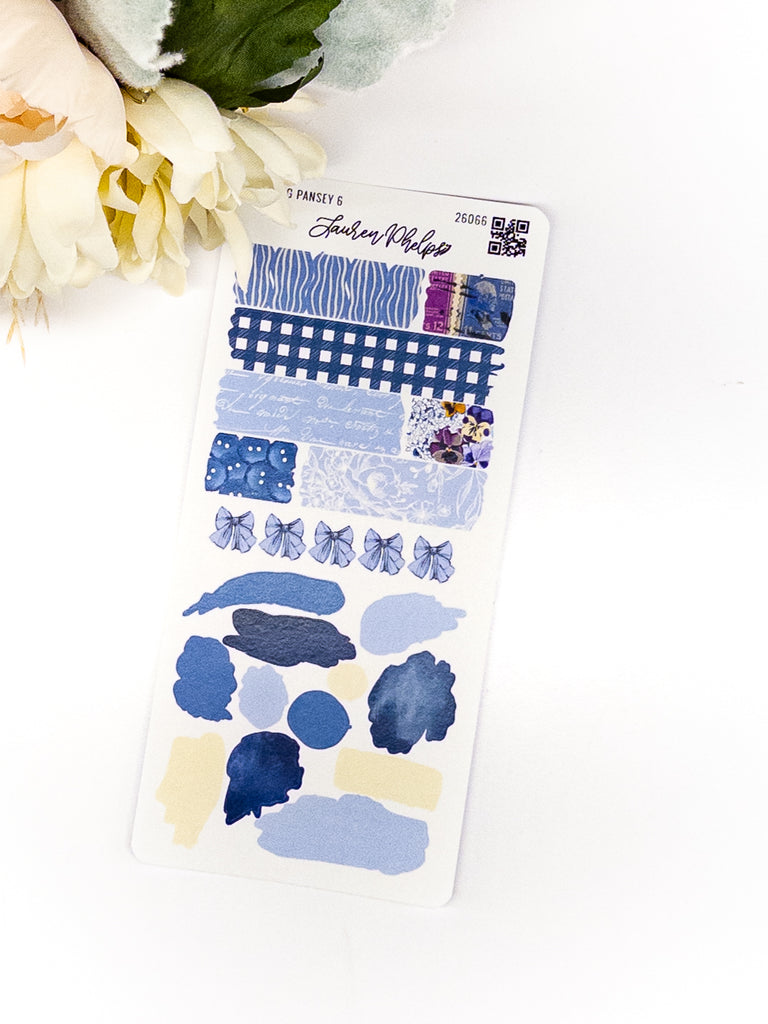 Blooming Collection | Pansey Deco Sticker Sheet