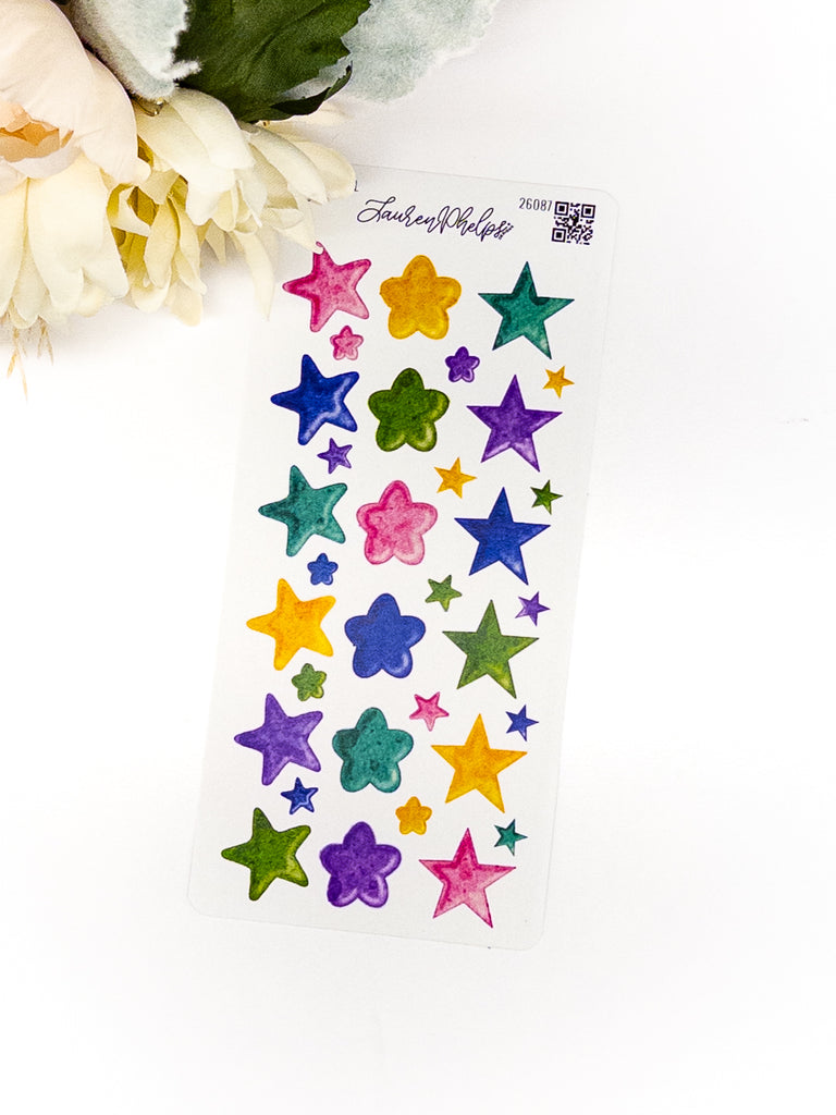 Bubble Stars Deco Sticker Sheet
