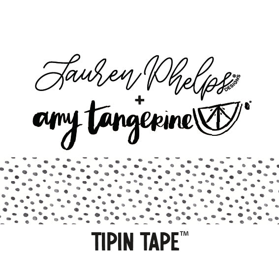 LPD x Amy Tangerine TipIn Tape™ Collaboration | Watercolor Spots Matte PET Tape