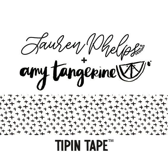 LPD x Amy Tangerine TipIn Tape™ Collaboration | Watercolor Plus Signs Matte PET Tape