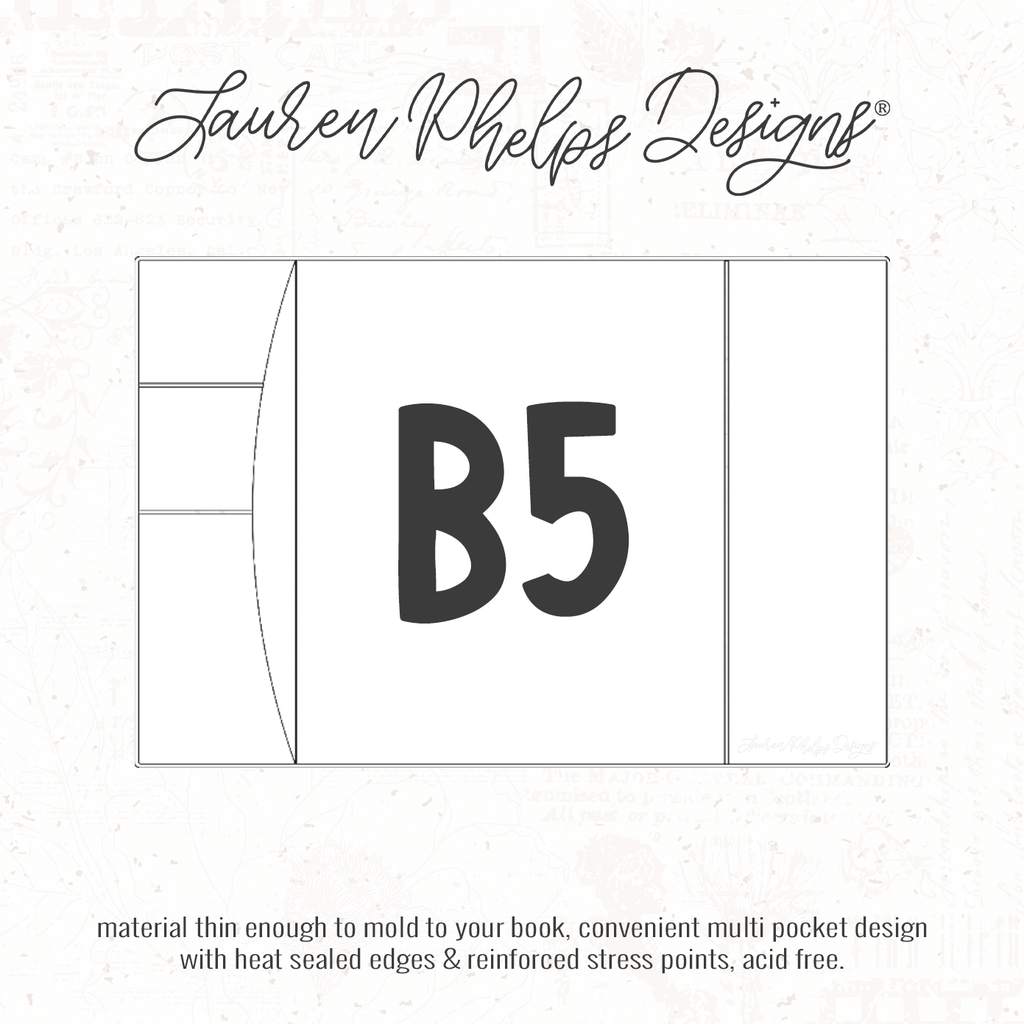 B5 | Clear Soft Vinyl Notebook Cover | 2 sizes