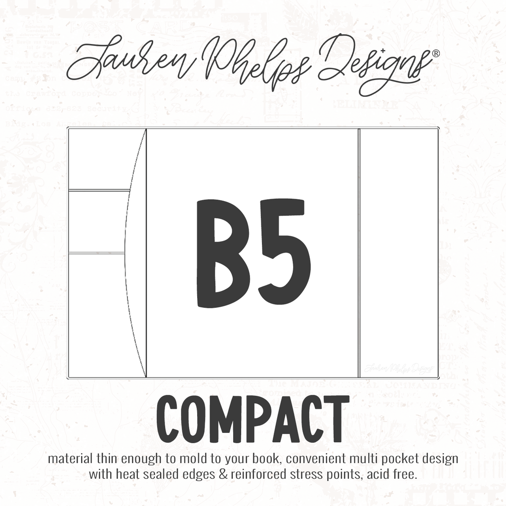 B5 | Clear Soft Vinyl Notebook Cover | 2 sizes