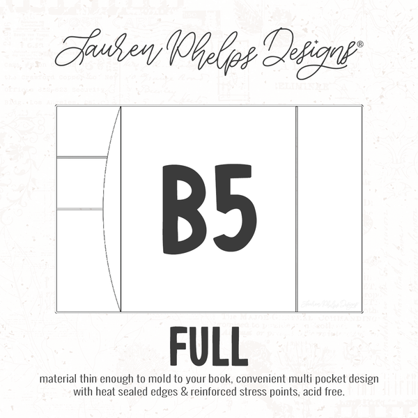 B5 | Clear Soft Vinyl Notebook Cover | 2 sizes