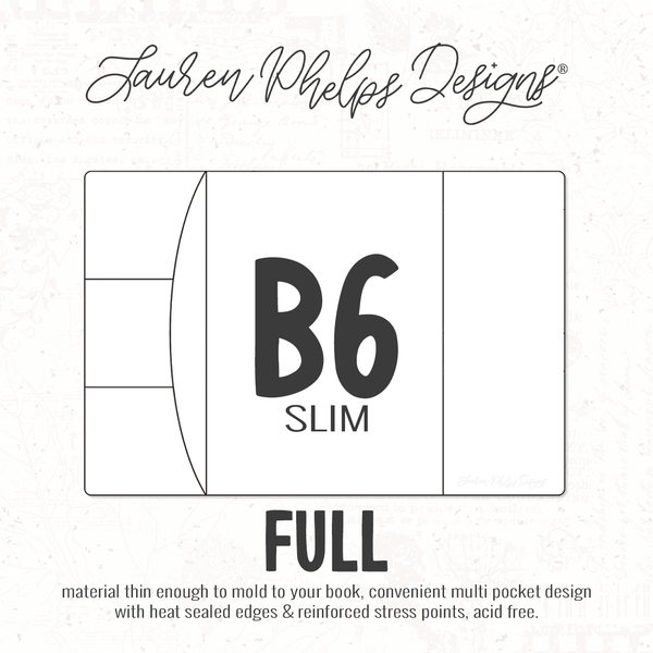 B6 Slim | Clear Soft Vinyl Notebook Cover | 2 sizes