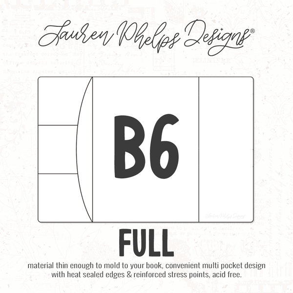 B6 | Clear Soft Vinyl Notebook Cover | 3 sizes