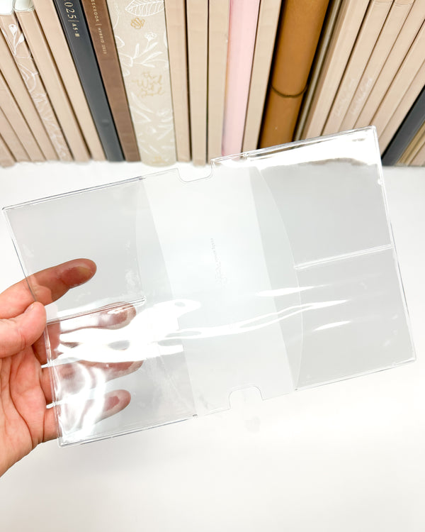 A6 Clear Vinyl Travelers Notebook Sleeve