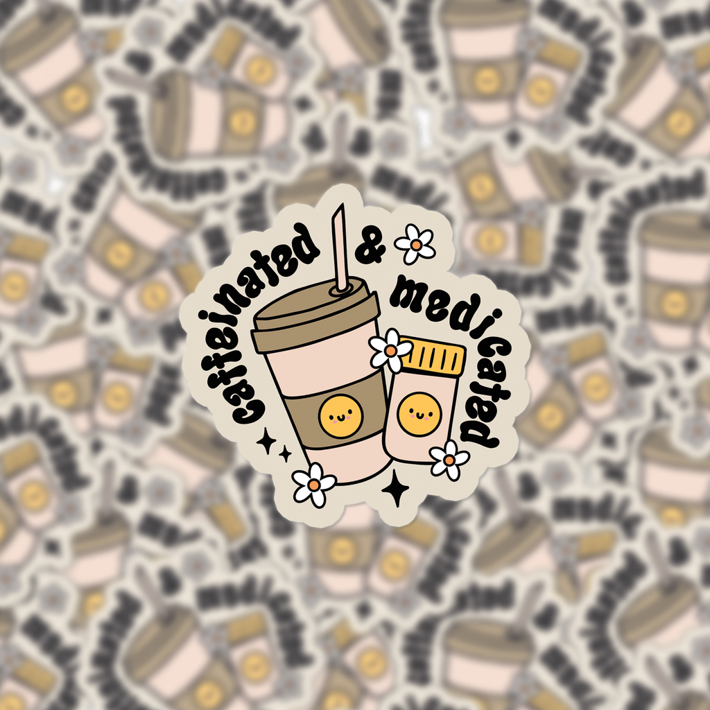 Coffee & Meds Decal Sticker