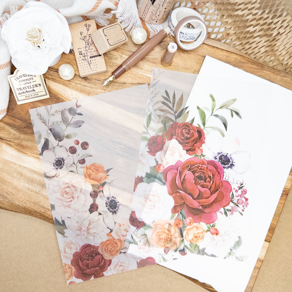 Holiday Florals 'Full Scape' Vellum