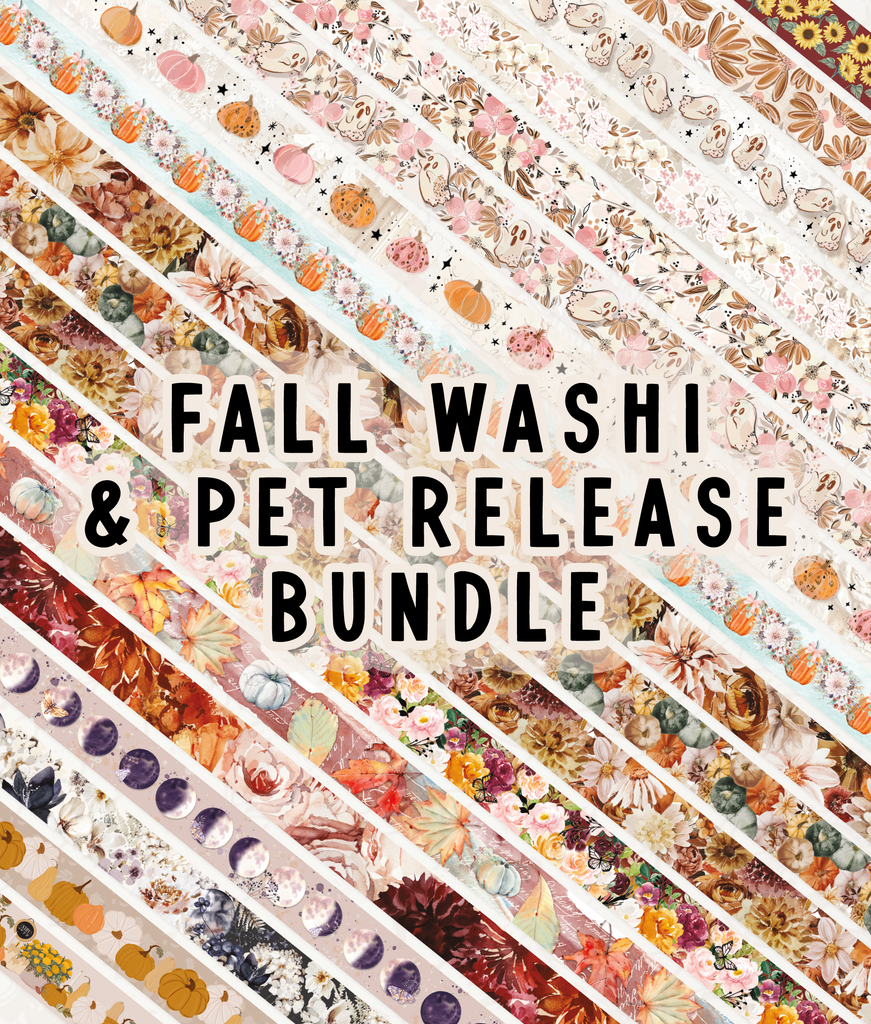 Fall Washi & PET Release Bundle
