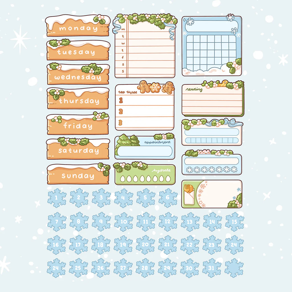 PAPERSHIRE || Winter Journaling Kit Functionals P10