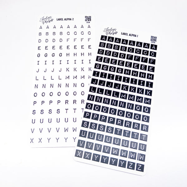 Alpha Black | Gold Letter Beads | Vinyl