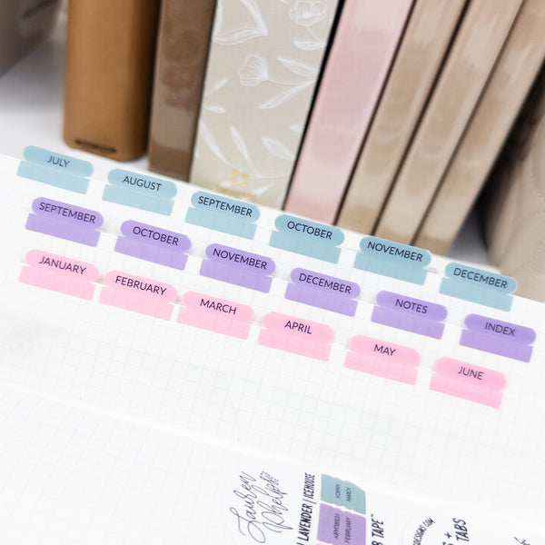 TabTape™ || Rounded Bright Kiss Cut, Perforated, Satin P.E.T. Tape 20mm