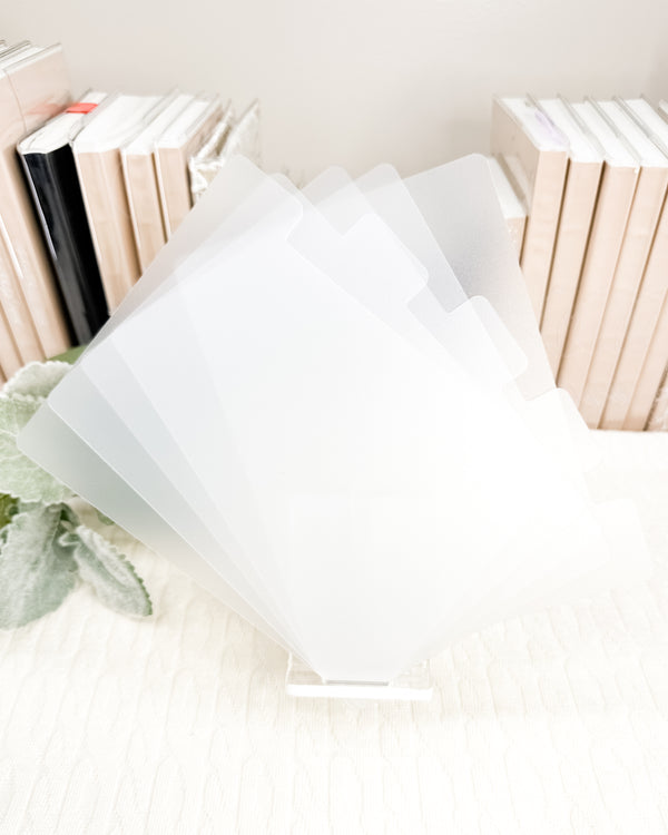 5x7in Sticker Storage Dividers | Set of 5