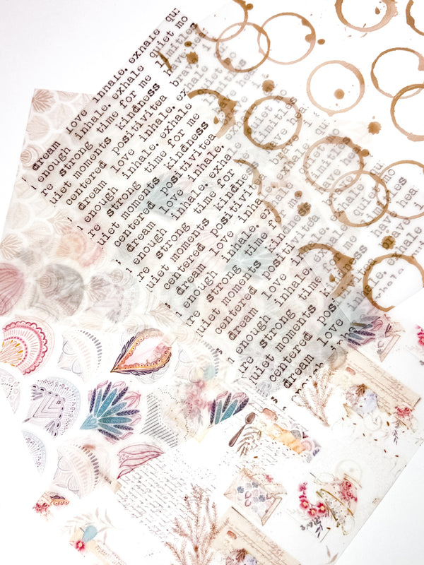Seven Collection | Vintage Tea Scene Vellum