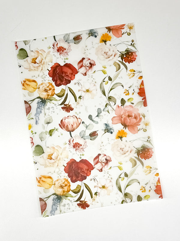 Flutter Collection | Vellum Red Rose