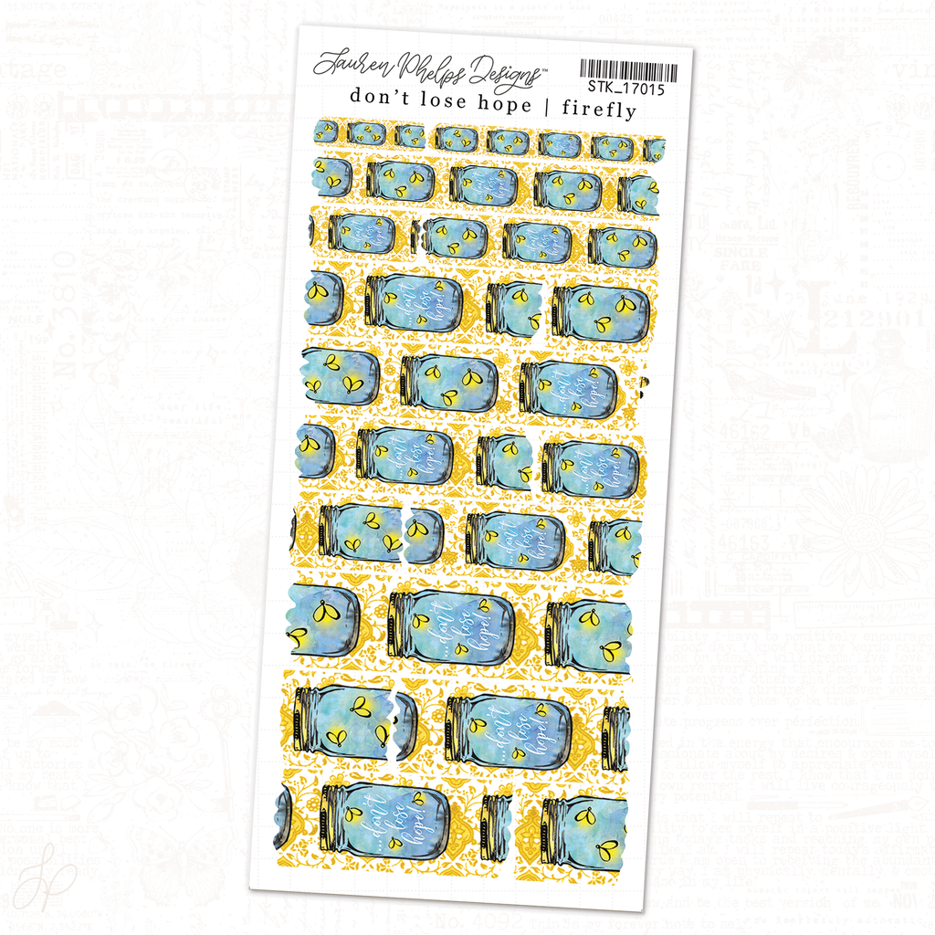 Firefly \ Don't Lose Hope | Sheet 2 | Washi Strips Sheet