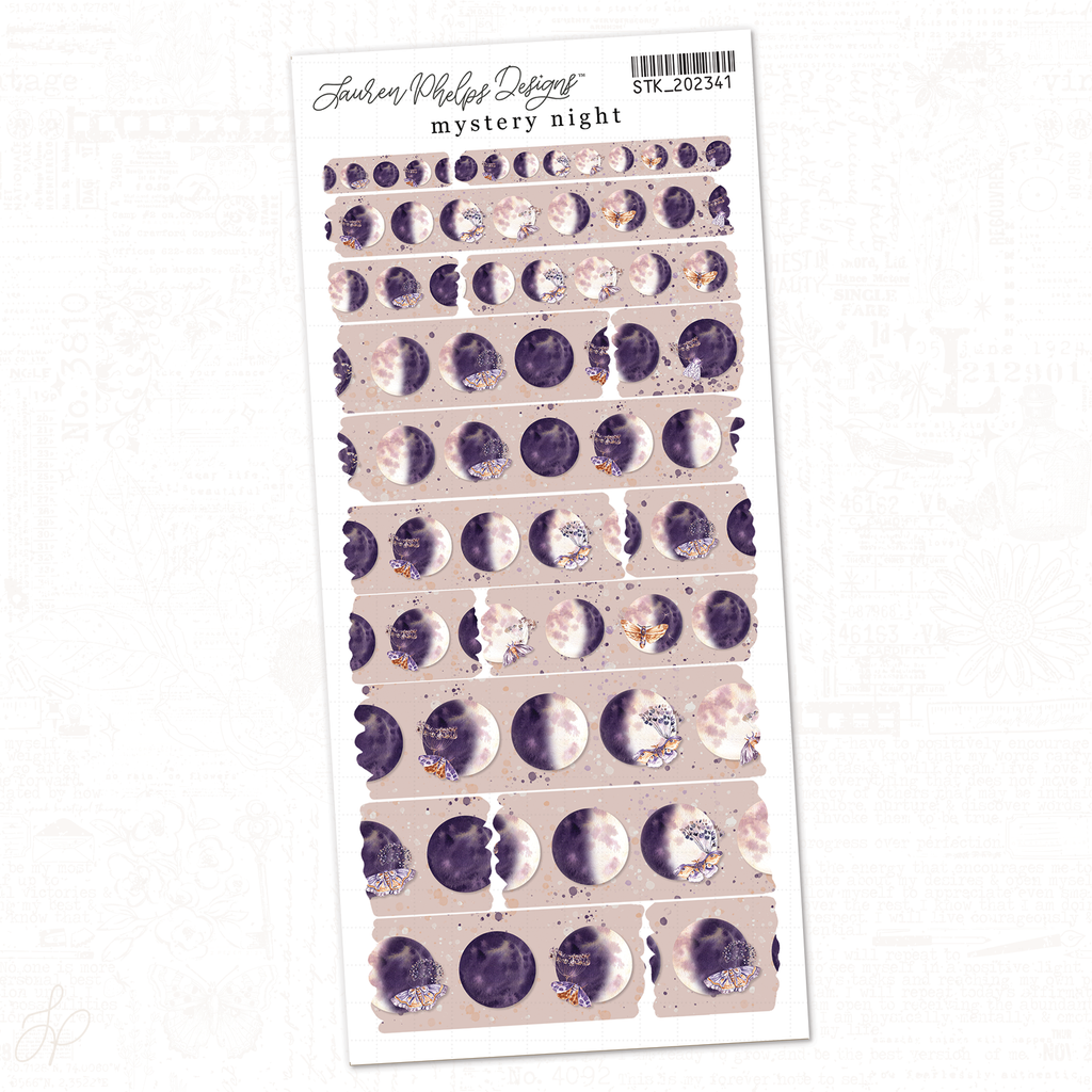 Mystery Night | Sheet 1 | Washi Strips Sheet