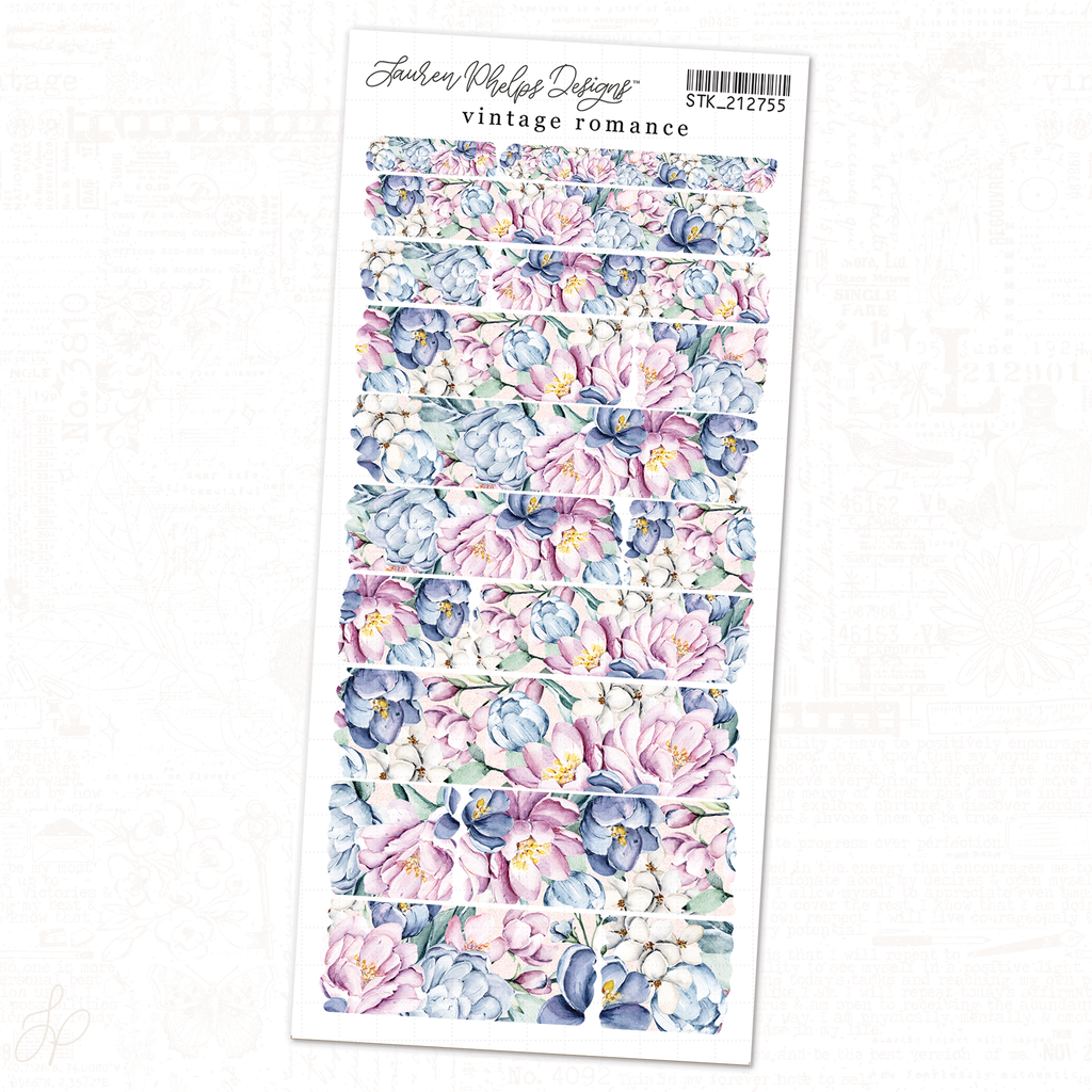 Vintage Romance | Sheet 5 | Washi Strips Sheet