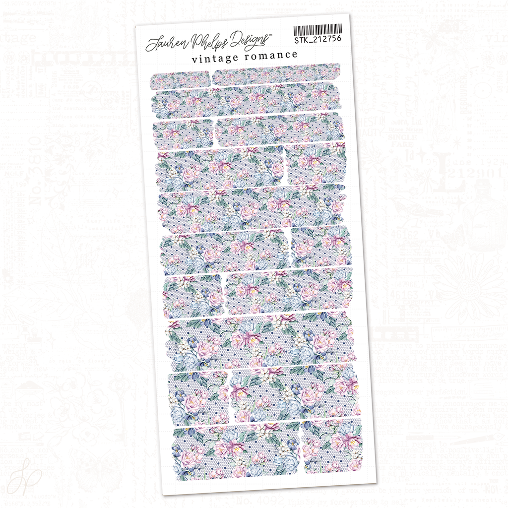 Vintage Romance | Sheet 6 | Washi Strips Sheet