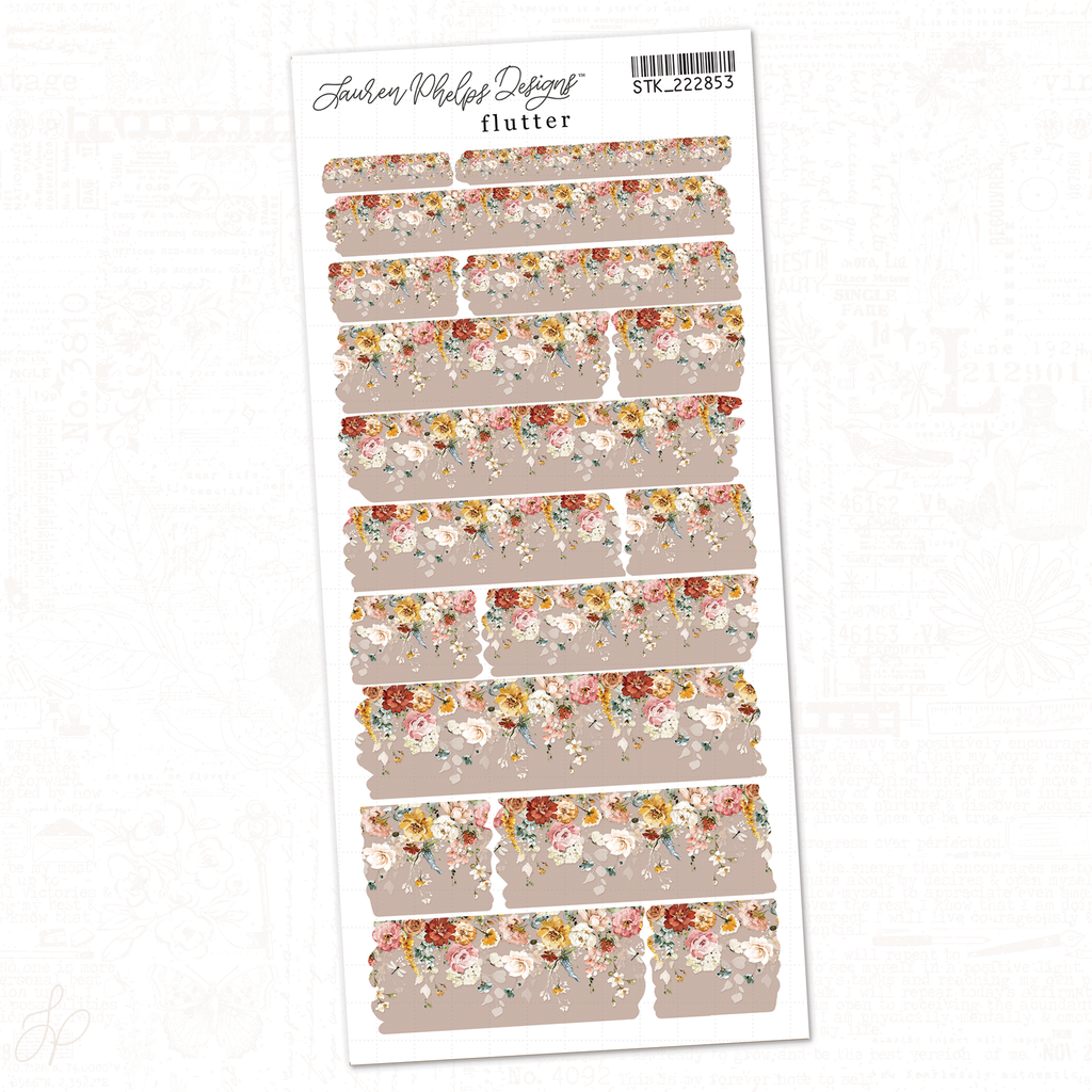 Flutter | Sheet 3 | Washi Strips Sheet