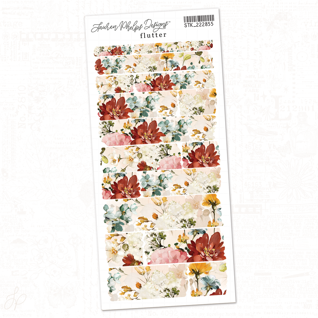 Flutter | Sheet 5 | Washi Strips Sheet