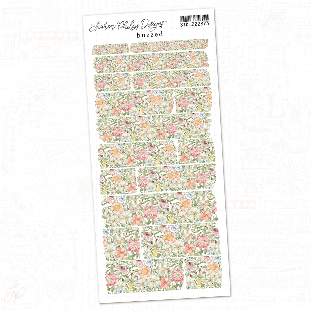 Buzzed | Sheet 3 | Washi Strips Sheet