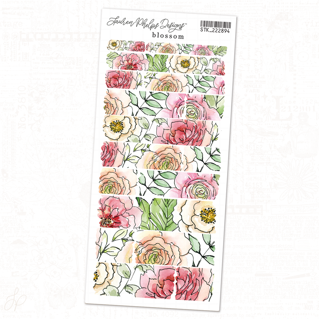 Blossom | Sheet 4 | Washi Strips Sheet