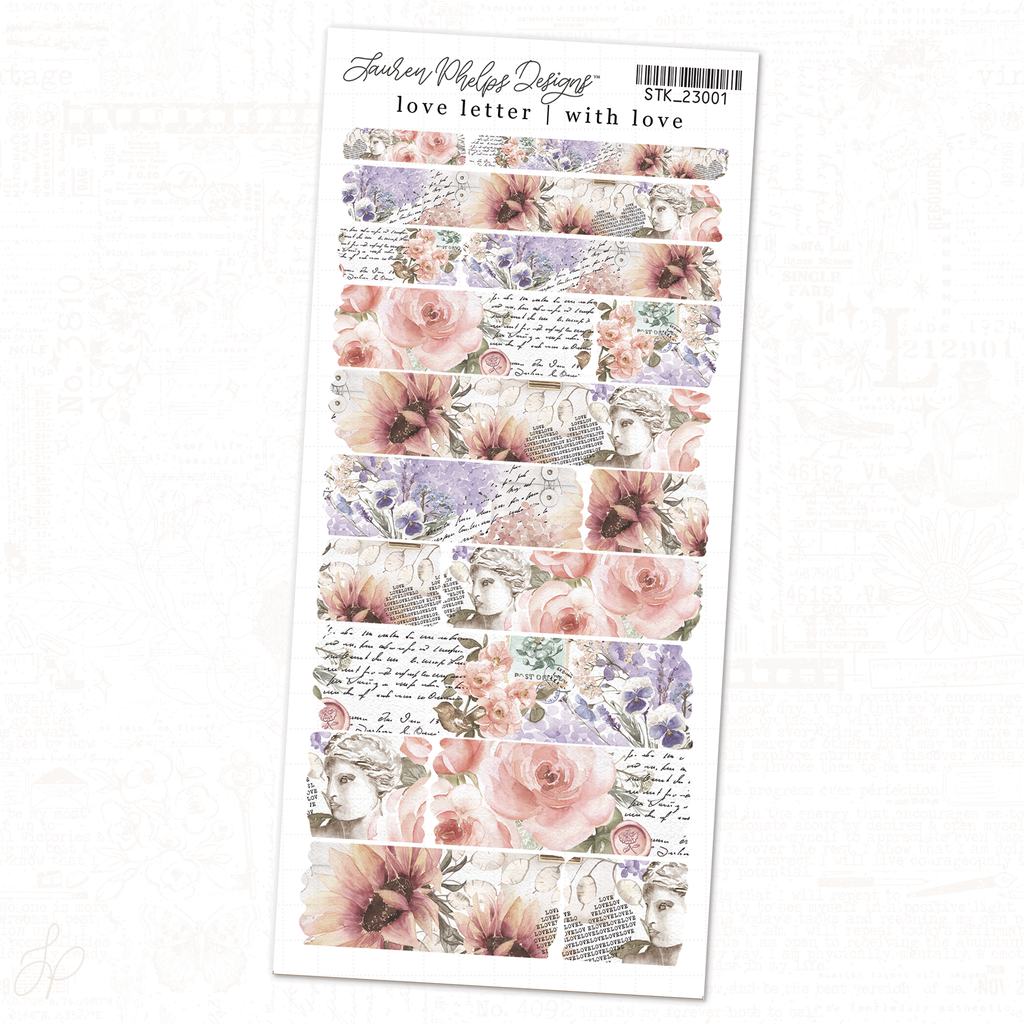 Love Letter | Washi Strips Sheet