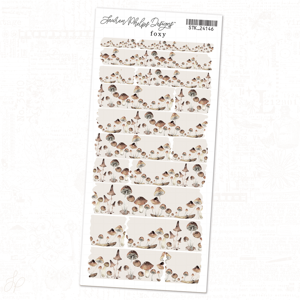 Foxy Collection | Sheet 3 | Washi Strips Sheet