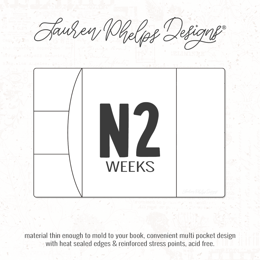N2 Weeks | Clear Soft Vinyl Notebook Cover | 2 Sizes