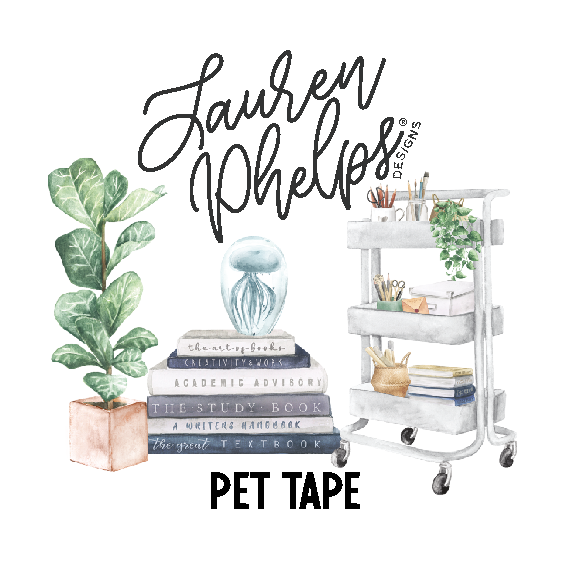 Planner Cart Kiss Cut, Perforated, Satin P.E.T. Tape 55mm