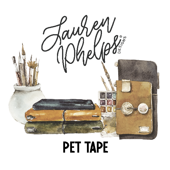 Journalish Travelers Kiss Cut, Perforated, Satin P.E.T. Tape 55mm