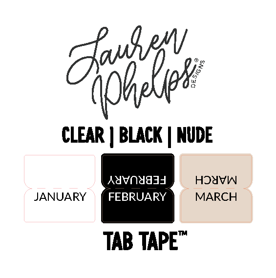 TabTape™ || Classic Neutral Kiss Cut, Perforated, Satin P.E.T. Tape 20mm