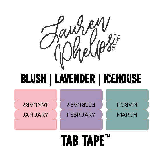 TabTape™ || Rounded Bright Kiss Cut, Perforated, Satin P.E.T. Tape 20mm