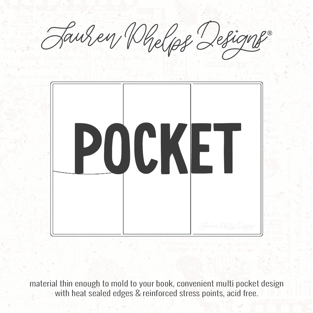 Pocket | Clear Soft Vinyl Notebook Cover | 3 sizes