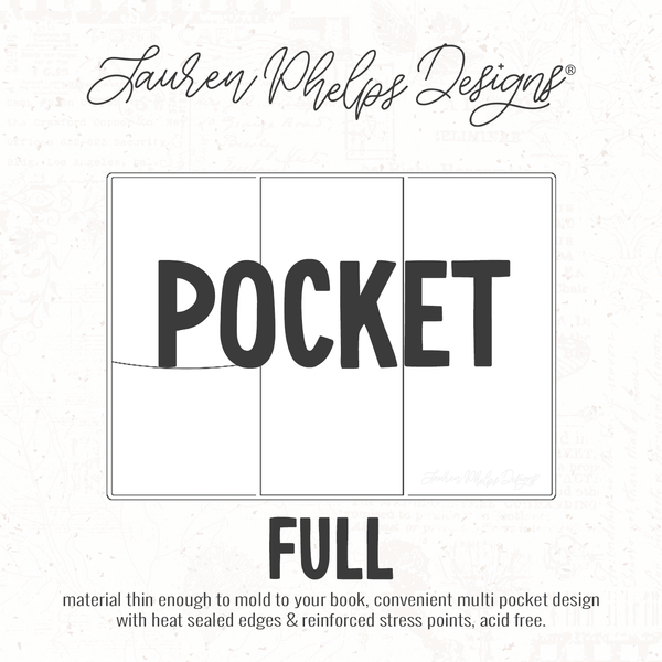 Pocket | Clear Soft Vinyl Notebook Cover | 3 sizes