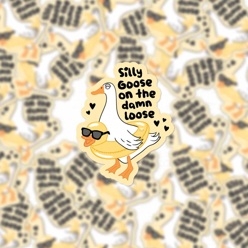 Damn Silly Goose Decal Sticker