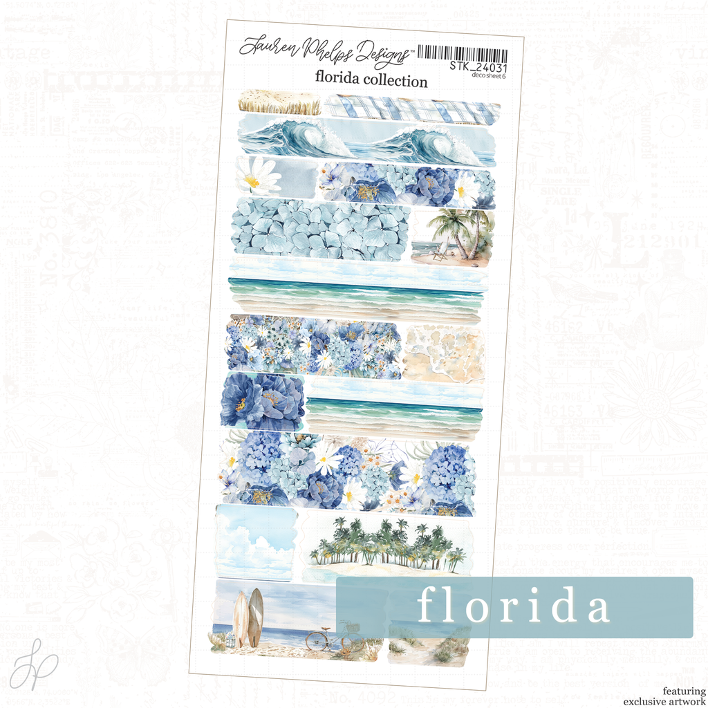 Florida Collection | Washi Strips Sheet 6