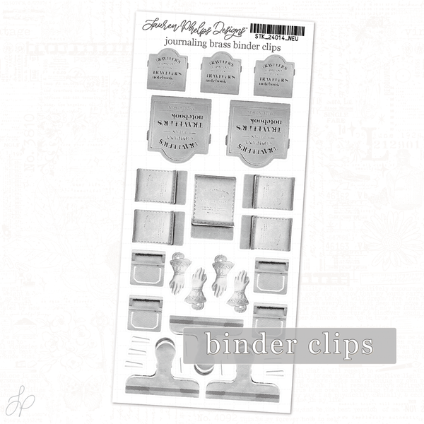 Journaling Brass Binder Clips | Classically Chic Basics