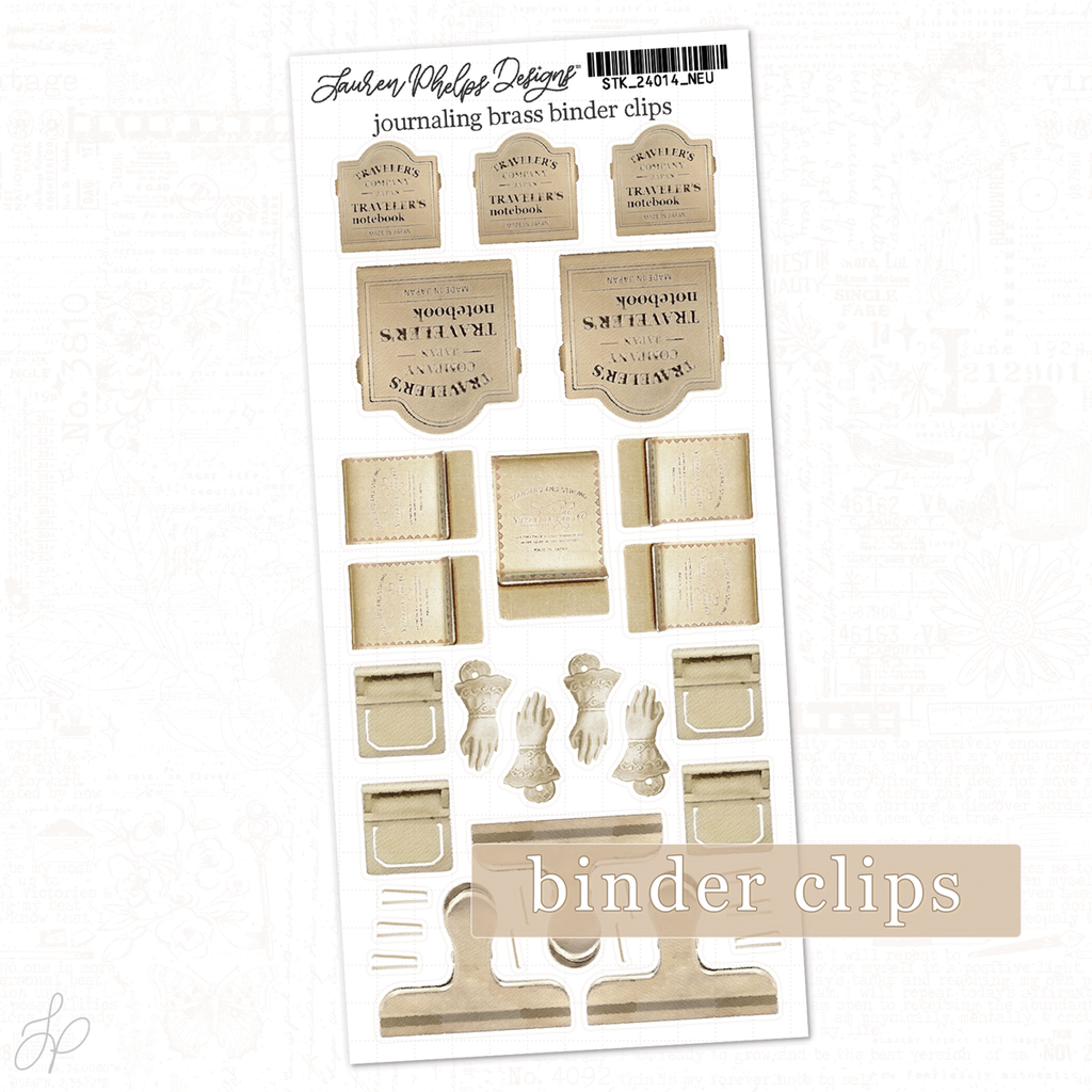 Journaling Brass Binder Clips | Classically Chic Basics