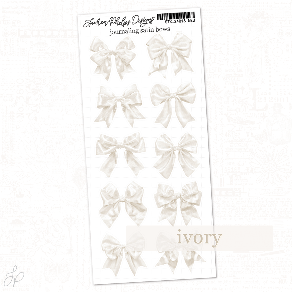 Journaling Satin Bows | Classically Chic Basics