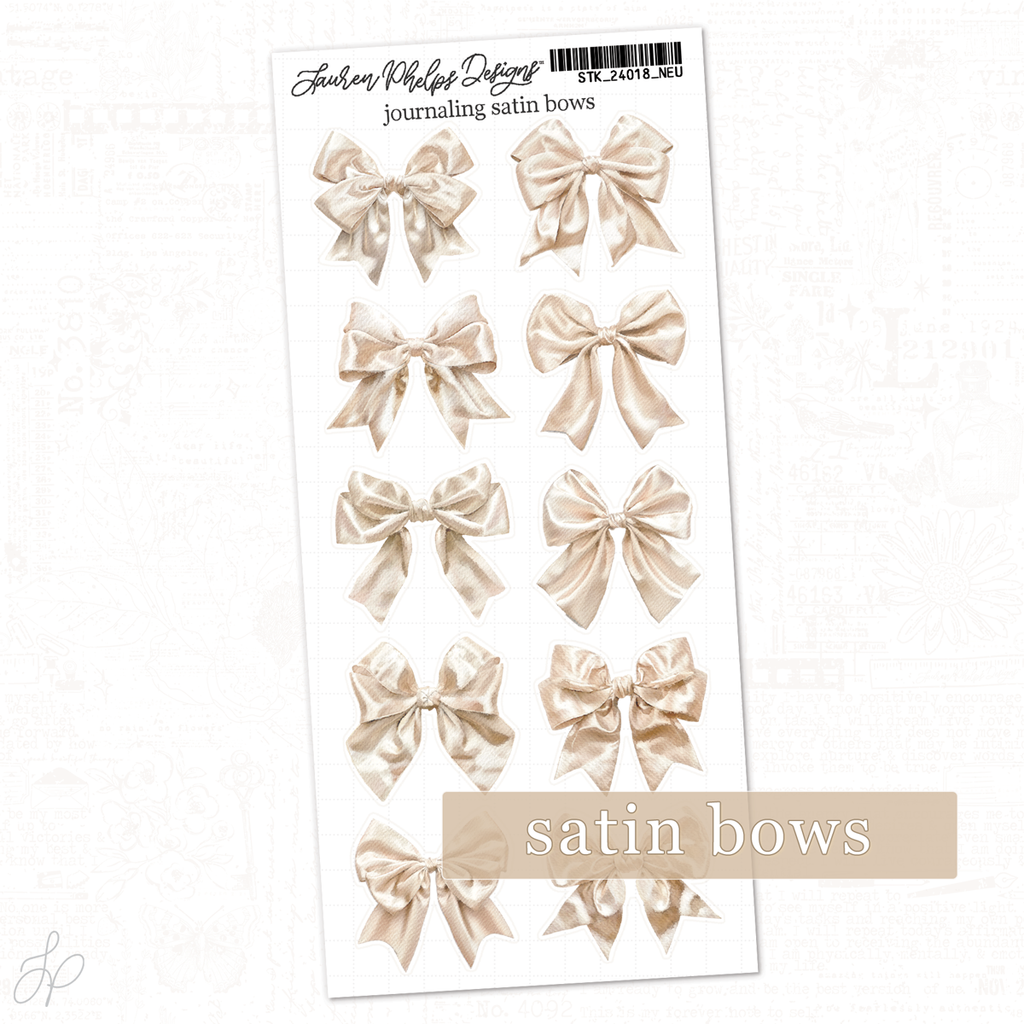 Journaling Satin Bows | Classically Chic Basics