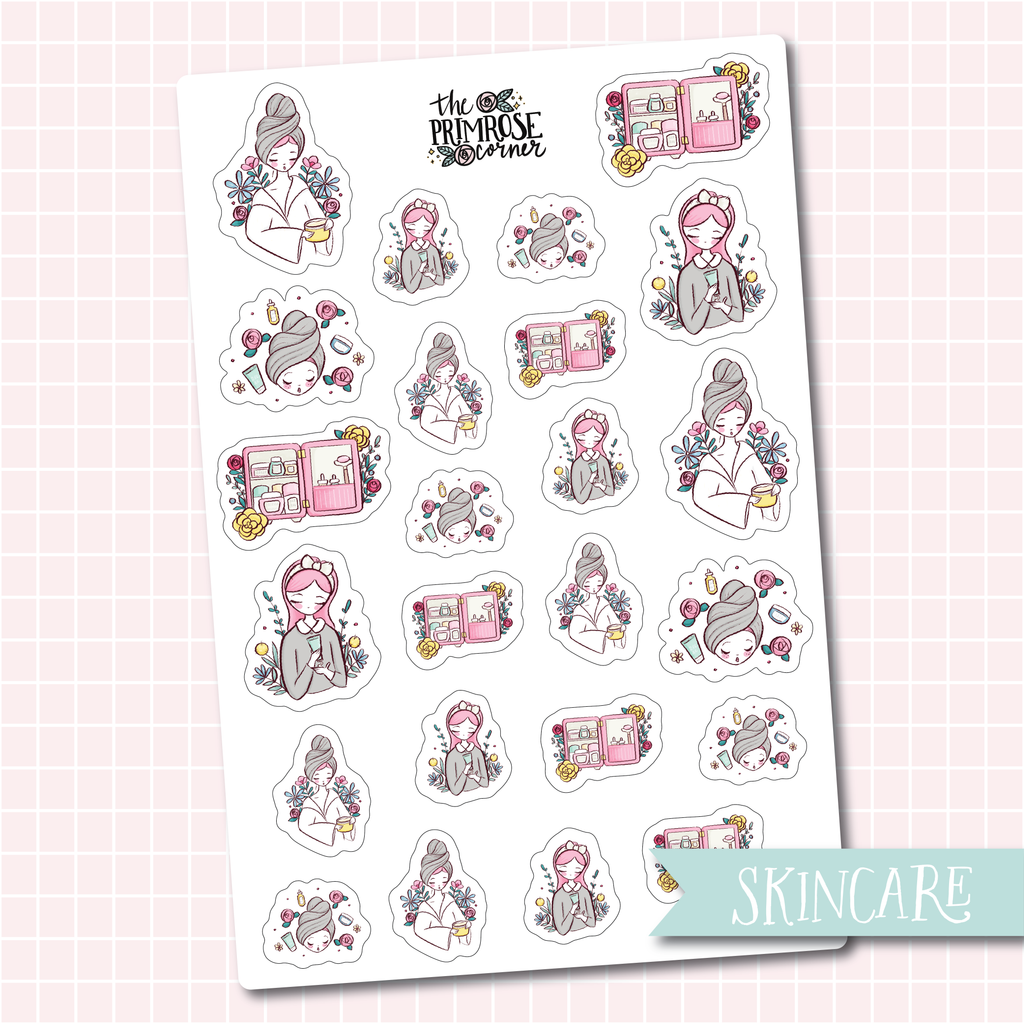 THE PRIMROSE CORNER || Skincare Primrose Character Stickers