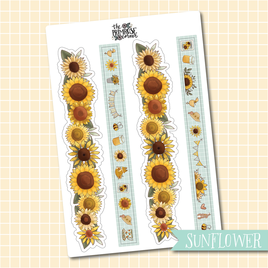 THE PRIMROSE CORNER || Sunflower Collection I Sunflower Strips I Sheet Three