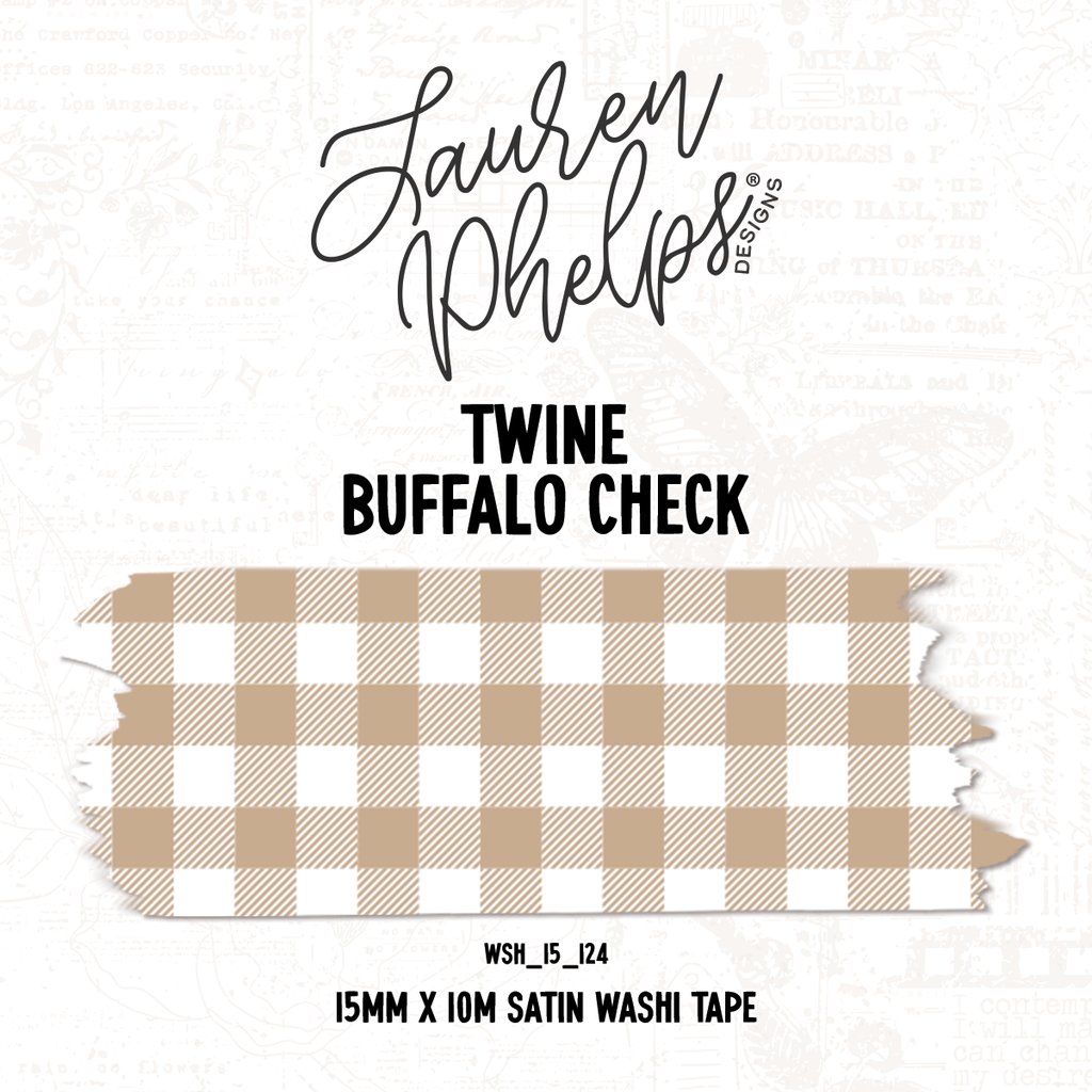 Twine | Buffalo Check 15mm washi