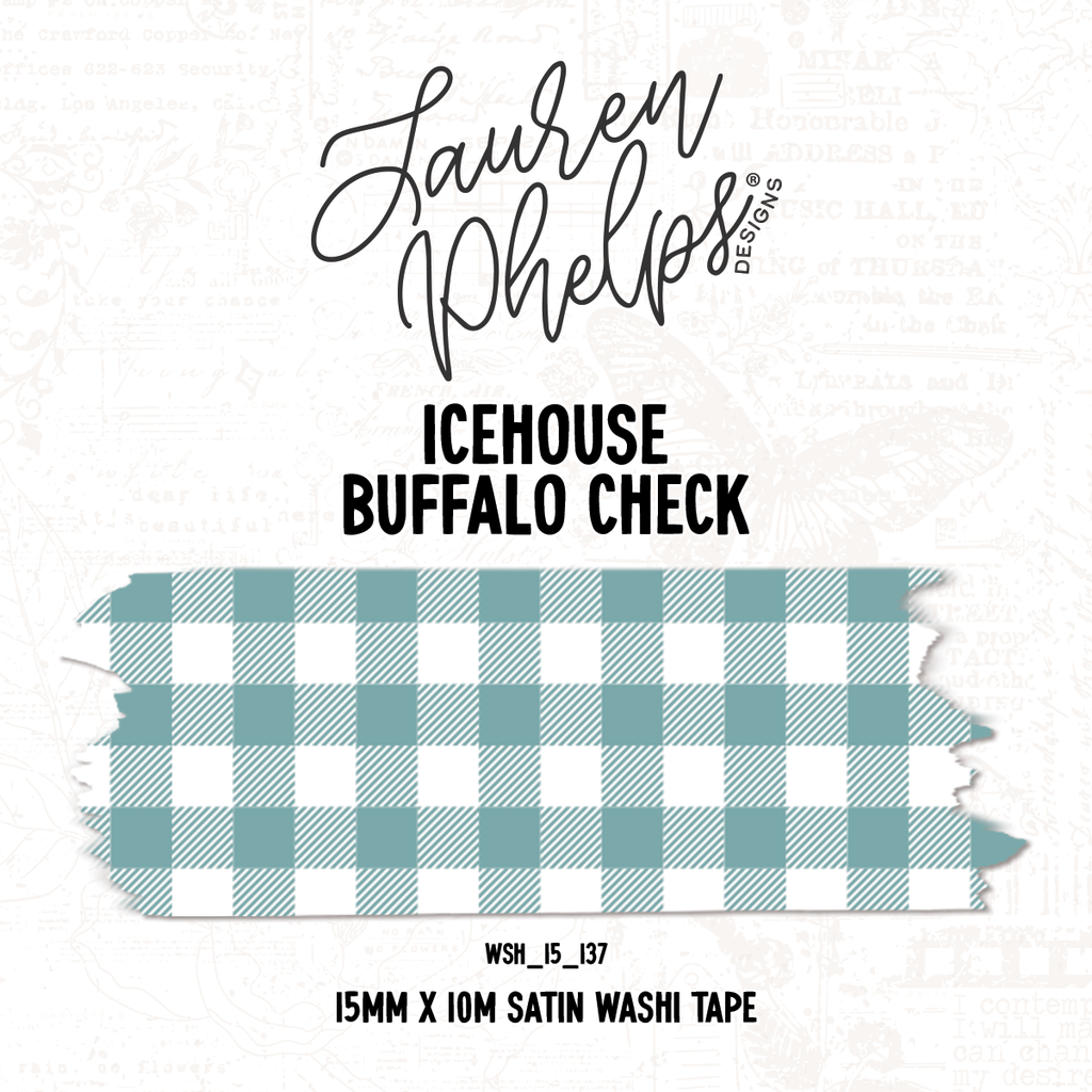 Icehouse | Buffalo Check 15mm washi